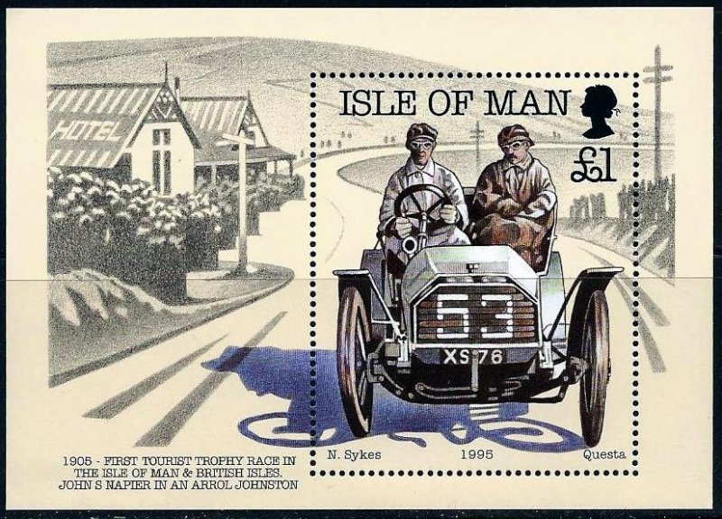 Isle of Man 1995 ,Race Cars MNH S/Sheet # 649