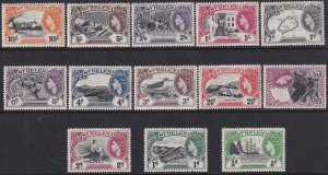 1953 St. Helena QE Queen Elizabeth complete MLH set (13) Sc# 140 / 152 Stk #2