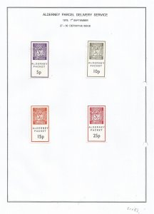 ALDERNEY P.D.S. - 1978 - Definitives - Imperf 4v Set - Mint Lightly Hinged