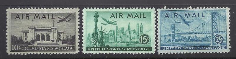 United States  Scott C34-C36  MNH  Complete