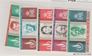 Dominica Scott #206-210 Stamp - Mint Set