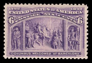 MOMEN: US STAMPS #235 MINT OG NH VF LOT #83063*