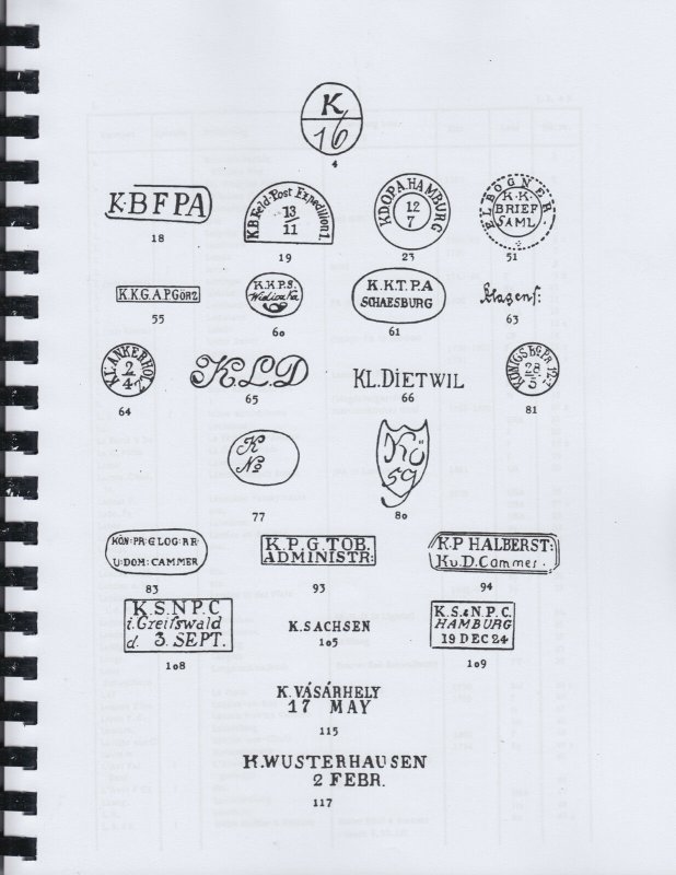 Handbook of Abbreviated Pre-Stamp Markings, by Hermann Deninger. New, reprint.