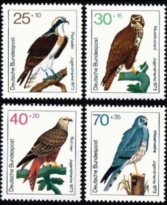 Scott #B496-9 Birds of Prey MNH