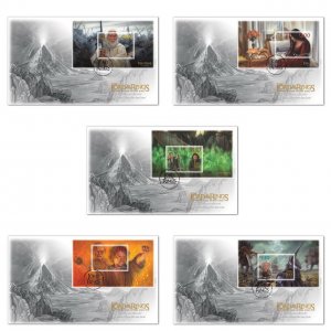 New Zealand 2023 The Lord of the Rings Miniature Sheet First Day Cover FDC Set