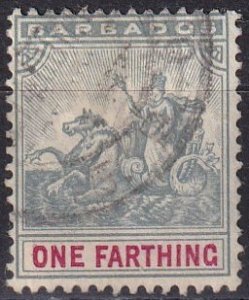 Barbados #90  F-VF Used CV $3.25 (Z2457)