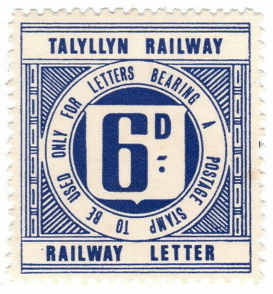 (I.B) Talyllyn Railway Letter Stamp 6d Great Britain, Stamp / HipStamp