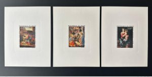 Niger 1974 Mi. 449 - 451 Luxury Proof Noël Corregio Lippi Murillo Art