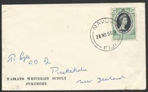 FIJI 1953 cover NAVUA cds..................................................25711