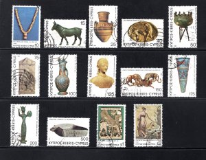 Cyprus, SC# 538-551, VF, Used, Archeological on Cyprus, CV $12.45 ...... 1580307