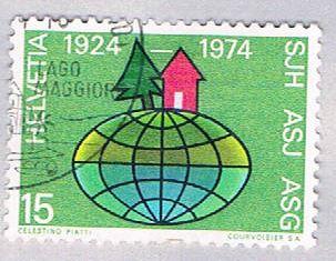 Switzerland 586 Used Pine and cabin 1974 (BP28624)