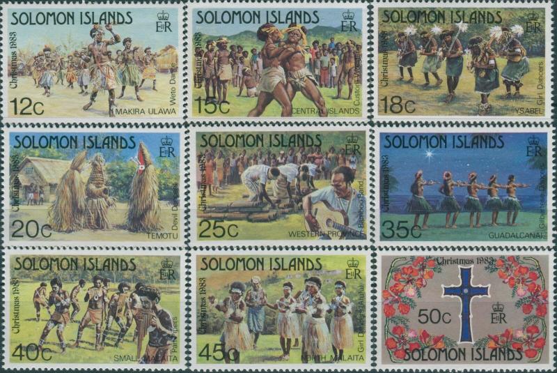 Solomon Islands 1983 SG498-506 Christmas set MNH