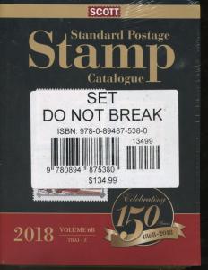 2018 Postage Stamp SCOTT CATALOGUE VOLUME 6 (A-B) (COUNTRIES SAN-Z)