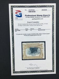 MOMEN: US STAMPS #296a INVERTED CENTER RARITY PSE CERT LOT #70876