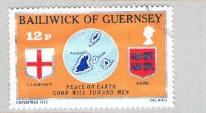 Guernsey 130 Used Flag and Arms 1 1975 (BP71311)