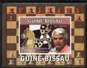 Guinea Bissau 2008 CHESS MASTER Boris Spassky Deluxe s/s Mint (NH) #4