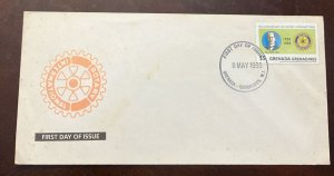 D)1995, GRENADINES OF GRANADA, FIRST DAY COVER, ISSUE THE 90TH ANNIVERSA