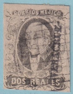 MEXICO 8 1861 HIDALGO  VERACRUZ USED  NO FAULTS VERY FINE!  MES