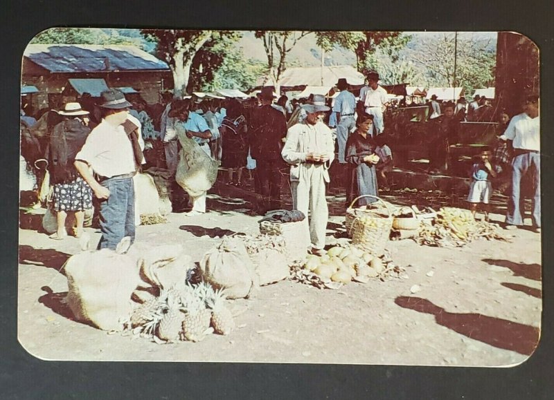 1952 Barranquilla Colombia Croton on Hudson NY Fruit Market RPPC Postcard Cover