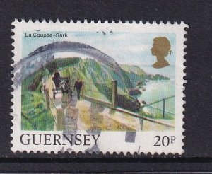 Guernsey  #297  used  1984  landscapes 20p  la Coupes Sark