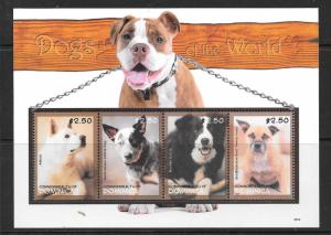 DOMINICA SG3618a 2008 DOGS SHEETLET MNH