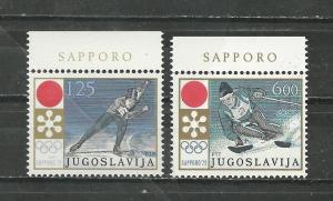 Yugoslavia Scott catalogue #1089-1090 Mint NH