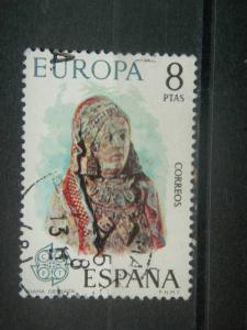 SPAIN, 1974, used 8p, Woman, Scott 1805