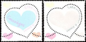 Scott #4961-2 Courreges Hearts MNH