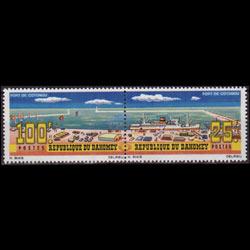 DAHOMEY 1965 - Scott# 203-4 Cotonou Harbor Set of 2 NH