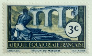 AlexStamps FRENCH EQUATORIAL AFRICA #35 XF Mint 