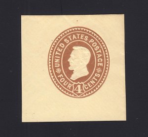 Scott #U375 4c Lincoln Mint Cut Square, Cat. $60.00