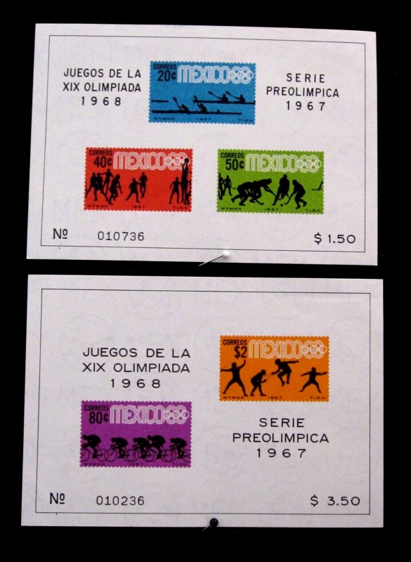 MEXICO - SCOTT# 983a,985a - MNH - CAT VAL $12.00