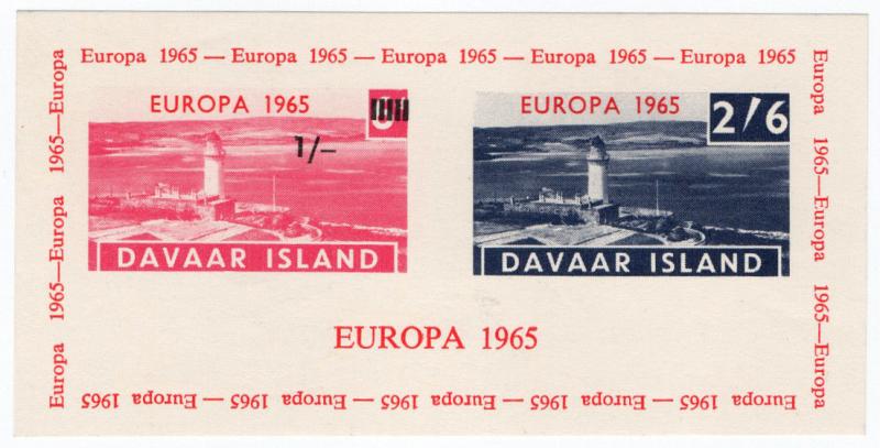 (I.B) Cinderella Collection : Davaar Island Europa 1965 (proof sheet)
