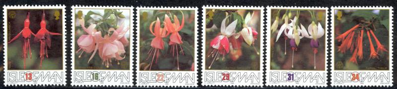 Isle of Man Sc# 371-376 MNH 1988 Fuchsias