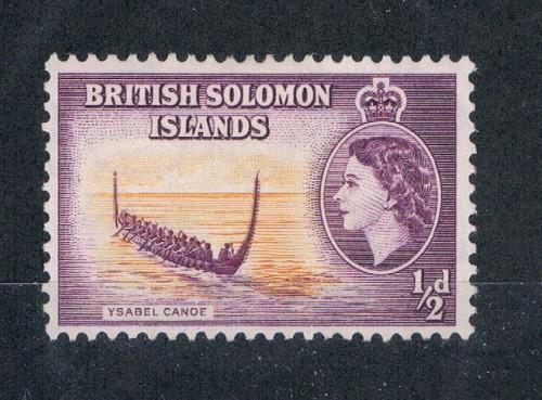 Solomon Islands #89 MH Ysabel Canoe (S0214)