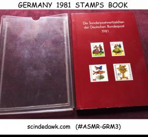 GERMANY - 1981 YEAR BOOK OF STAMPS - WITH DUST COVER