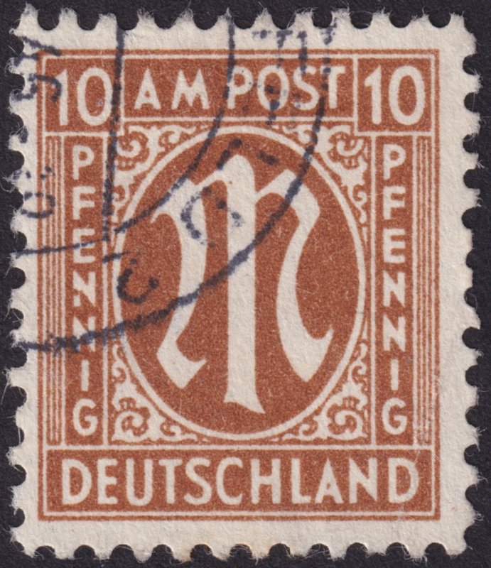 Germany Occupation - AMG Issue 1945-46, Type II #3N1-3N20 vf u