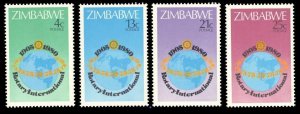 Zimbabwe MNH 429-32 Rotary International