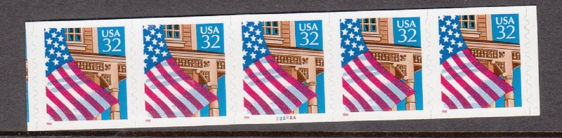 USA PNC SC# 2915A FLAG OVER PORCH $0.32c PL# 22222A -10X10 PNC5 S.A.MNH