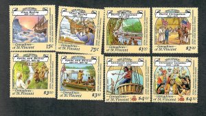 St. Vincent Grenadines #596 - 603 MNH singles