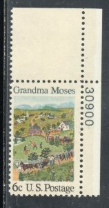 1370 * GRANDMA MOSES * U.S. Postage Stamp  MNH * UR PL#30900