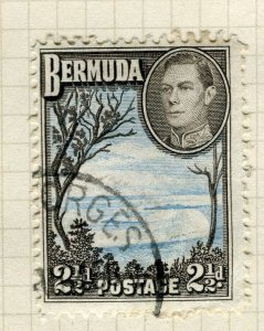 BERMUDA; 1938 early GVI pictorial issue fine used 2.5d. value