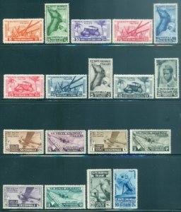 Italian Colonies #32-41, C20-C27  Mint  Scott $243.50