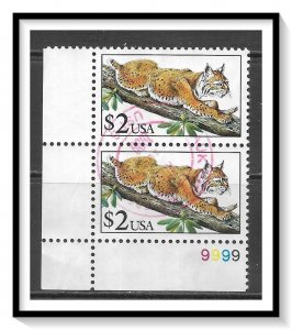 US #2482 Bobcat Pair Used