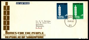 Singapore 99-100 Typed FDC