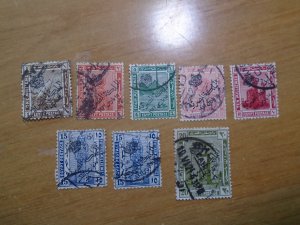 Egypt  #  78-79/81-86  used