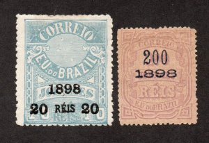 Brazil - Sc# 136 MH + 137 MH part gum       /       Lot 0224267