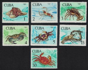 Caribic Crabs Lobsters Crustaceans Marine Life 7v 1969 MNH SG#1639-1645