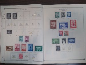 collection on pages Yugoslavia 1940-49 FW: CV $95