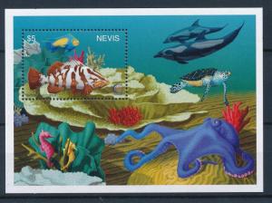 [35005] Nevis 1995 Marine Life Fish Octopus MNH Sheet